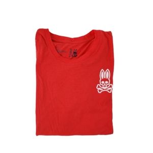 Psyco Bunny T-shirt XL mens Red Graphic Logo Tee S